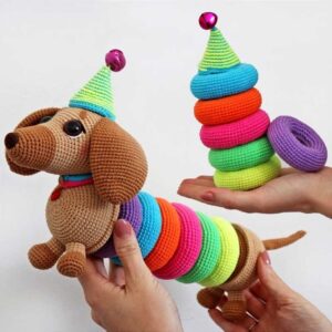 Receita Cachorro sensorial Amigurumi