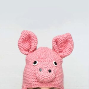 Receita Gorro Porco amigurumi