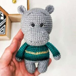 Receita Hipopotamo Amigurumi