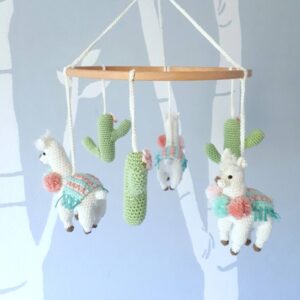 Receita Mobile Lhama Amigurumi