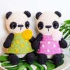 Receita Panda Amigurumi