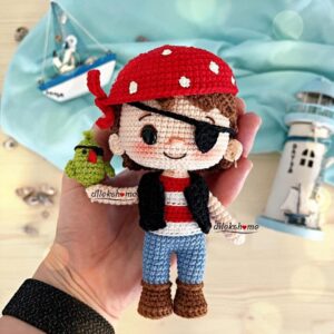 Receita Pirata Amigurumi
