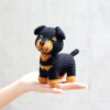 Receita Rottweiler Amigurumi