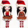 Receita Boneca Natal Amigurumi