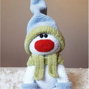 Boneco de Neve Amigurumi - Receita de Amigurumi em português