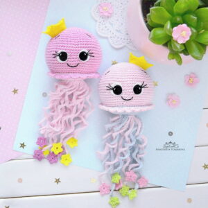 Receita Agua viva Amigurumi