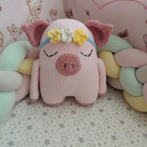 Receita Almofada Porquinho amigurumi