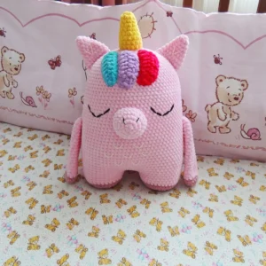 Receita Almofadas Unicornio amigurumi