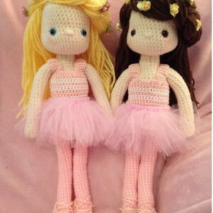 Receita Bailarinas Amigurumi
