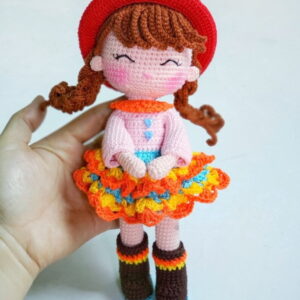 Receita Boneca amigurumi