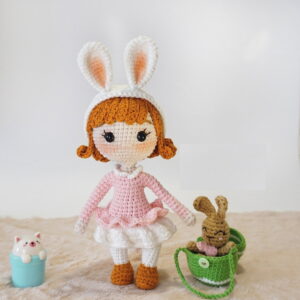 Receita Boneca Coelha Amigurumi
