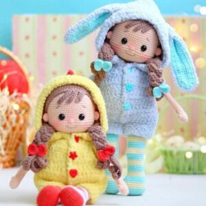 Receita Boneca Fantasiada amigurumi