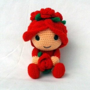 Receita Boneca Flor Amigurumi
