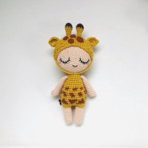 Receita Boneca Girafa Amigurumi