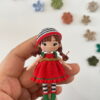 Receita Boneca Mini Amigurumi
