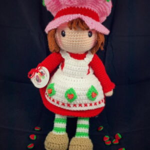 Receita Boneca Moranguinho Amigurumi