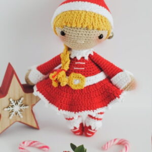 Receita Boneca Natalina Amigurumi
