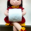 Receita Boneca porta papel higienico Amigurumi