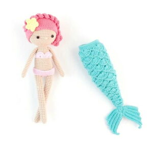 Receita Boneca Sereia amigurumi