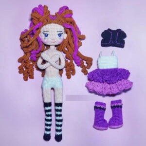 Receita Boneca Troca de roupa Amigurumi