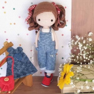 Receita Boneca Troca de Roupa amigurumi