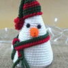 Receita Boneco de Neve Amigurumi
