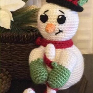 Receita Boneco de Neve Amigurumi