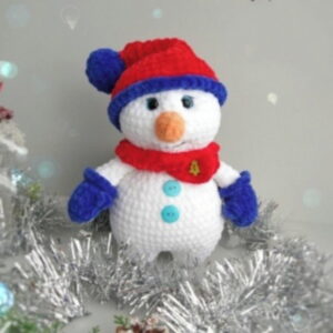 Receita Boneco de Neve Amigurumi