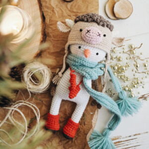 Receita Boneco de Neve Amigurumi
