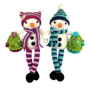 Receita Boneco de neve Amigurumi