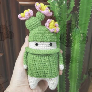 Receita Cacto Amigurumi
