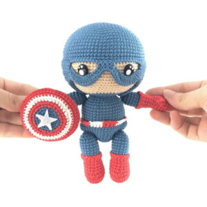 Receita Capitão America Amigurumi