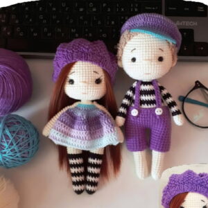 Receita Casal amigos Amigurumi