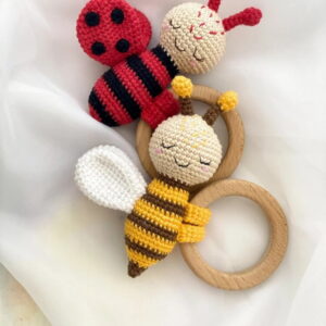 Receita Chocalho Abelha Amigurumi