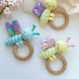 Receita Chocalho Borboleta Amigurumi