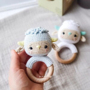 Receita Chocalho Ovelha Amigurumi