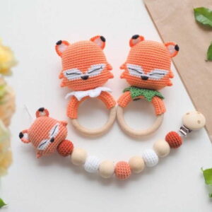 Receita Chocalho Raposa amigurumi