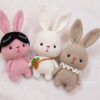Receita Coelhinhos Amigurumi