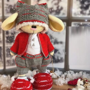 Receita Coelho elegante Amigurumi