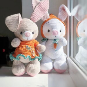 Receita Coelhos amigurumi