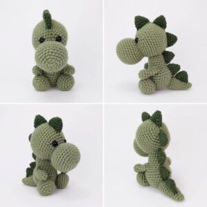 Receita Dinossauro Amigurumi