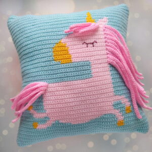 Receita Almofada Unicornio amigurumi