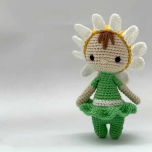 Receita Boneca Flor Amigurumi