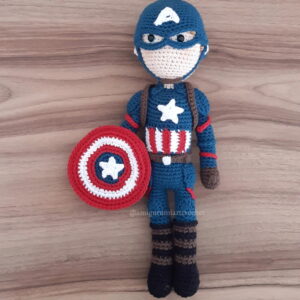 Receita Capitão America Amigurumi
