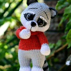 Receita Guaxinim Amigurumi