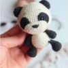 Receita Panda Mini Amigurumi