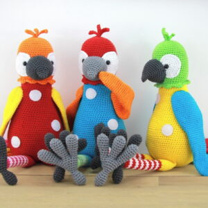 Receita Papagaio Amigurumi