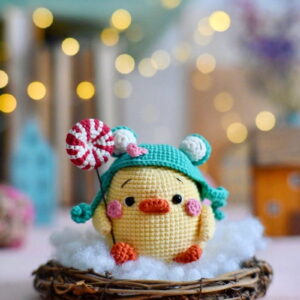 Receita Pintinho Amigurumi