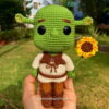 Receita Shrek amigurumi