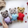 Receita Ursinhos Amigurumi